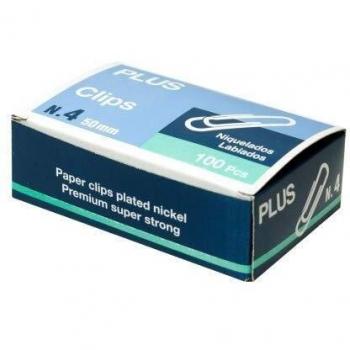(Caja 10 unid) CLIPS PLUS Nº4 50MM