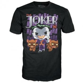 Camiseta de manga corta Joker DC Comics - Funko, talla L, 100% algodón, diseño exclusivo con estampado del personaje Joker, color verde y morado