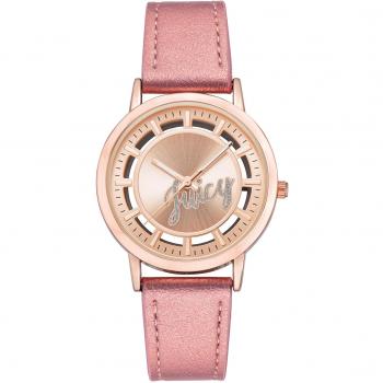 Juicy Couture Women's Watch JC1214RGPK - 36mm Transparent Pink