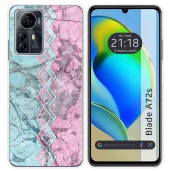 Funda de Silicona para Zte Blade A72s con Diseño de Mármol 08