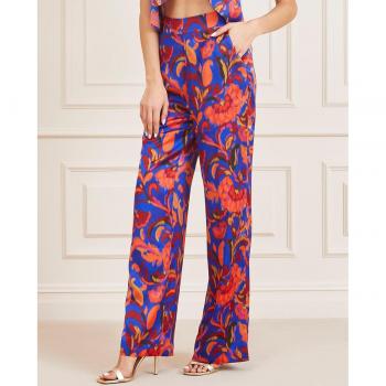 Pantalón Estampado All Over Marciano by Guess - Pantalón de mujer fluido corte palazzo
