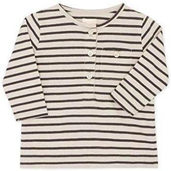 Gocco Rayas, Camiseta para Bebés, Piedra Claro Melange, 18/24