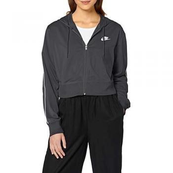 NIKE W NSW Hrtg Hoodie FZ PK Sudadera, Mujer, Black/White/