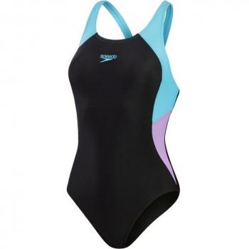 Bañador de natación Speedo Colourblock Splice Muscleback mujer