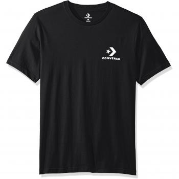Converse Left Chest Star Chevron tee BLK - Camiseta, Hombre, Negro