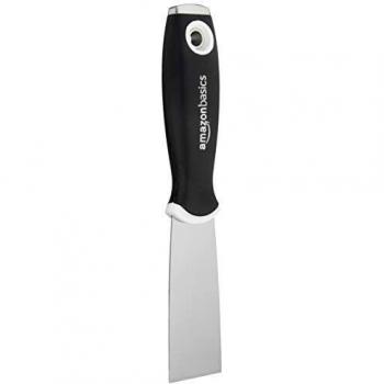Amazon Basics - Espátula de acero al carbono con agarre suave y rígido de 38.1 mm con extremo de martillo
