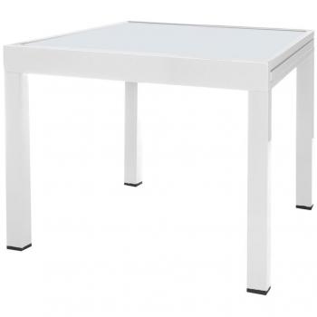 Wellindal Mesa Extensible Thais Aluminio Blanco
