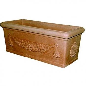 Vaso Cassetta Lazio en Resina Rotacional 80x36x33 cm