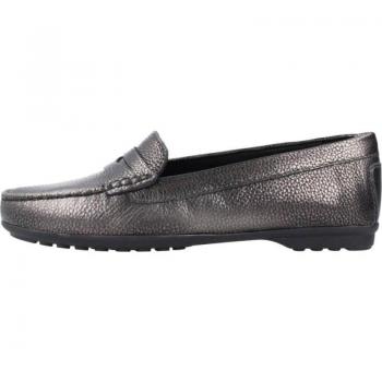 Bailarinas Mujer Geox D Elidia - Mocasines de Mujer GEOX D ELIDIA PLATA, cómodas, con suela de goma, diseño elegante y moderno, material exterior en piel sintética, plantilla acolchada