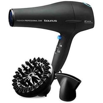 Secador de Pelo Taurus Fashion Professional 2300, Motor AC Profesional, 2200W, con 2 Potencias y 3 Temperaturas