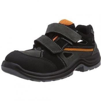 MTS Sicherheitsschuhe  Santos Base+ Nardo S1P Flex ÜK 4700 - Zapatos De Seguridad de piel Unisex adulto, Color Verde Oliva / Naranja, Talla 46