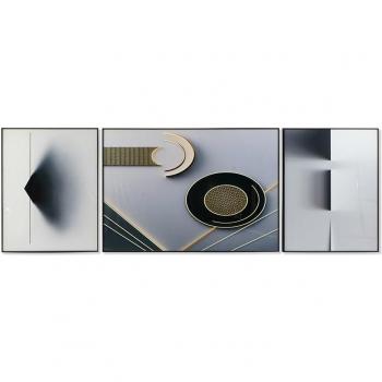 Pack 3 Cuadros Abstracto Moderno (240 x 3 x 80 cm)