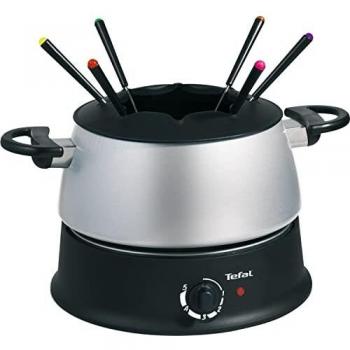 Tefal EF3000.10 Fondue, 1200 W, 1.25 Litros, Negro/Plateado