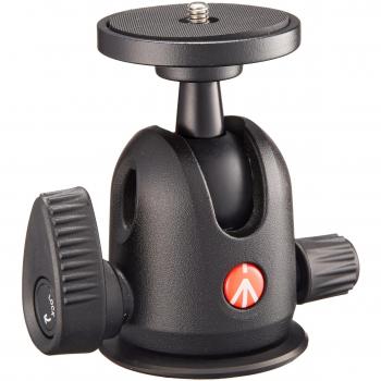 Manfrotto 496-Rótula compacta, 420 g, Aluminio, Negro