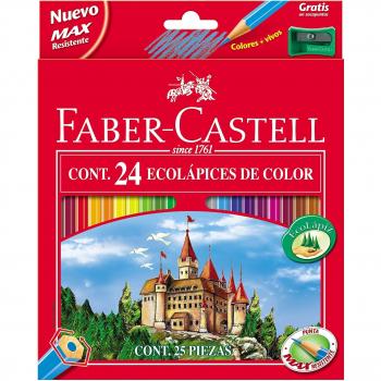 Faber Castell 120124 - Pack de 24 lápices de colores