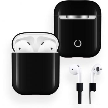 Funda Protectora para AirPods, FRTMA de PC Dura [No Recoge Polvo] Cubierta y Funda para Apple AirPods con Correa Anti-perdida para Accesorios AirPods