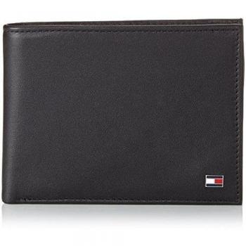 Tommy Hilfiger Eton CC and Coin Pocket - Cartera para Hombre, Color Black 990, Talla 13x10x2 cm