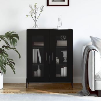 Aparador negro de madera multicapa 69,5x34x90 cm