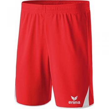 Erima Pantalones Cortos 5 Cubes, Mujer, Rojo/Blanco, Talla 48