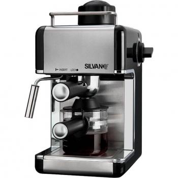 Cafetera Espresso Silvano 3.5 Bar Acero Inoxidable con Espumador Integrado