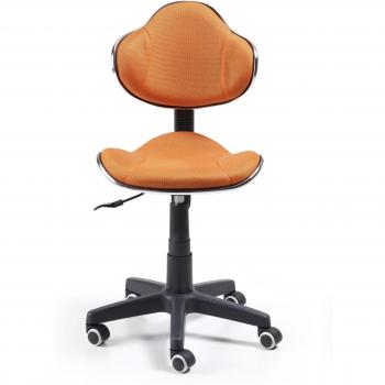 duehome Silla de Escritorio, Silla de Estudio, Silla Juvenil, Acabado en Tejido Transpirable, Color Naranja, Modelo Bambola, Medidas: 56 cm