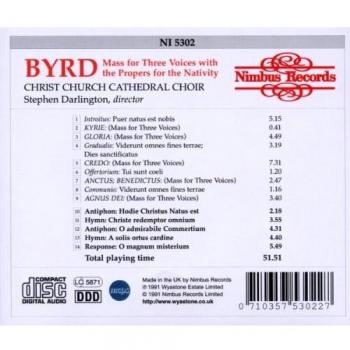 Byrd - Mass for Three Voices