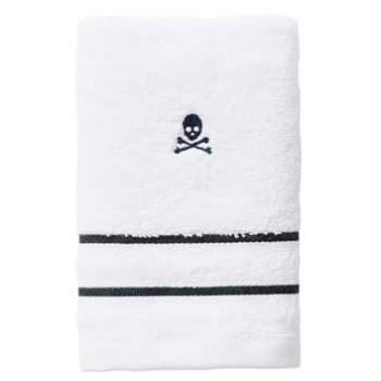 Toalla de Invitados Blanca a Rayas 100% Algodón 470GSM - 30x50cm Scalpers Home