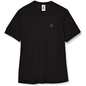 SALOMON Explore SS tee Camiseta De Manga Corta, Hombre, Black, XL