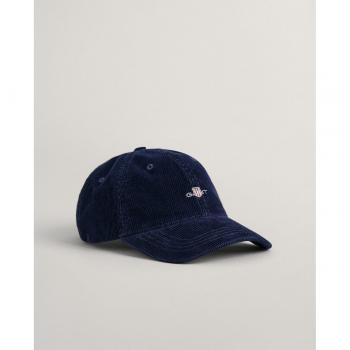 Gant Men's Casual Navy Corduroy Baseball Cap - Shield Design, One Size