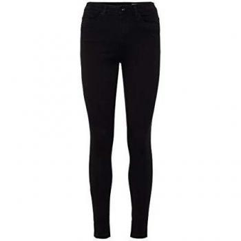 Vero Moda Women's High Waist Skinny Jeans Sophia Black XL/32