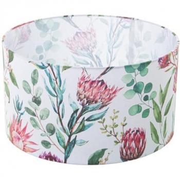 Pantalla de Lámpara Multicolor Textil Floral 45 x 25 x 45 cm Alexandra House Living