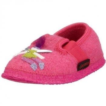 Giesswein Radfeld 50309 - Zapatillas de casa de tela para niña, color rosa, talla 25