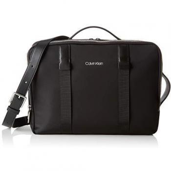 Calvin Klein - Braced Convert. Briefcase, Organizadores de Bolso Hombre, Negro