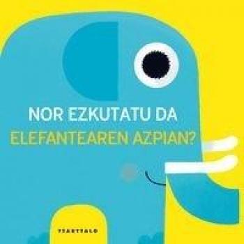 Nor ezkutatu da elefantearen azpian ?