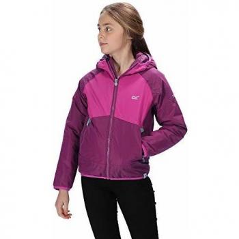 Regatta - Chaqueta Impermeable Reflectante para niños con Aislamiento Volcanics III, Infantil, Color Winberry/Vivid Viola, tamaño XX-Large