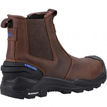Amblers Safety 982C Men's Waterproof Brown Leather Dealer Boots