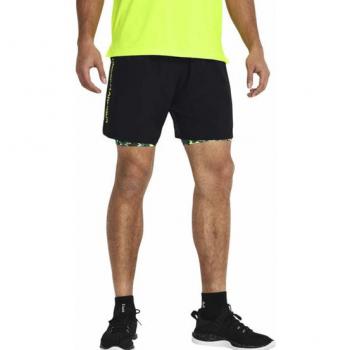 Pantalones Cortos Woven Wordmark Under Armour para Hombre, Color Verde, Talla 2XL, Corte Regular