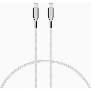Cable Blindado USB-C a USB-C 1M (5A/100W) - Blanco