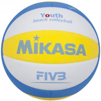 MIKASA Sbv 1629 - Balón de volei Playa, Color Azul, Blanco y Amarillo
