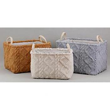 Juego de Cestas DKD Home Decor Poliéster 42 x 32 x 27 cm