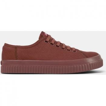 Camper - Zapatillas de lona lisas con cordones para mujer en color taupe (modelo K201591-005)