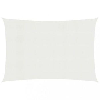 Toldo de vela HDPE 160 g/m² blanco 6x8 m
