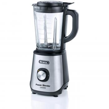 Batidora de Vaso Ariete 579 Power Blender 1200W, 4 Cuchillas de Acero Inoxidable, 2 Velocidades + Función Pulse, Capacidad 1.5L, Antideslizante