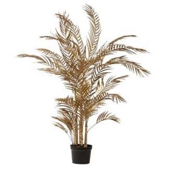 Árbol Artificial Palmera Dorada con Maceta 82x60x135 cm - Sin Mantenimiento