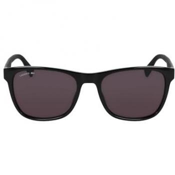 Lacoste L6031S Men's Full-Rim Square Sunglasses, Bio-Plastic Frame, Black