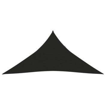 Toldo de vela HDPE negro 160 g/m² 4x4x4 m