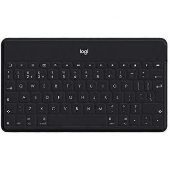 Teclado Inalámbrico Ultra-Portátil Logitech Keys-To-Go para iPad, iPhone y Apple TV - Negro, Bluetooth, QWERTZ Alemán