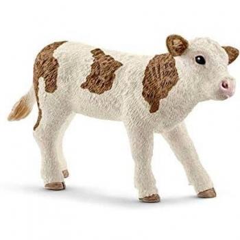 Schleich Simmental Fleckvieh Calf Toy Figure 13802