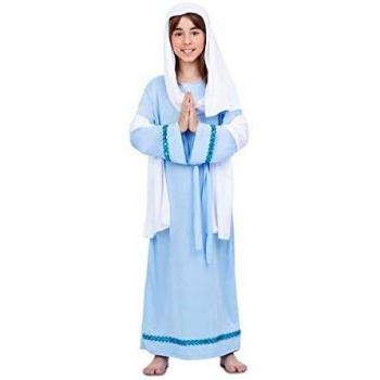 Desconocido Disfraz de Virgen Maria para niño talla 7-9 AÑOS