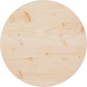 vidaXL Table Top Ø50x2.5 cm Solid Wood Pine